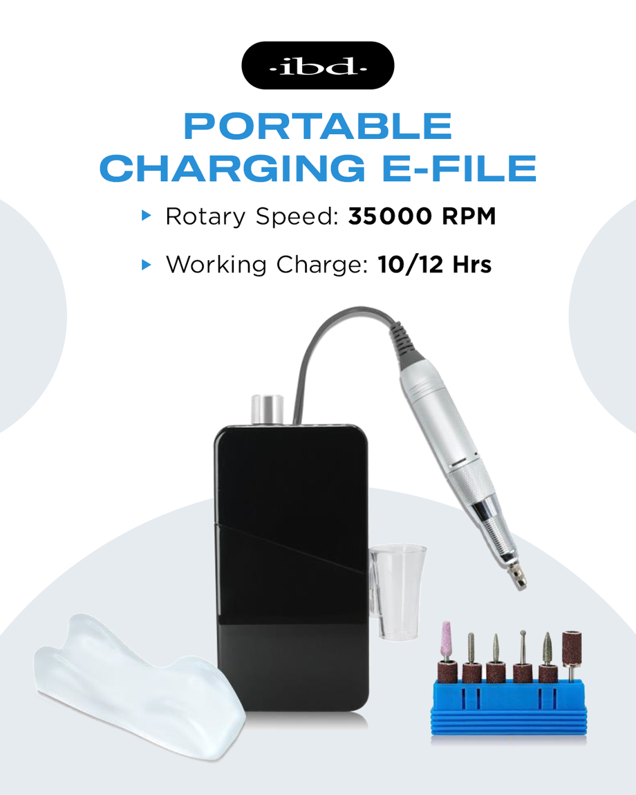 ibd Portable E-file Machine (With Drill Bits)