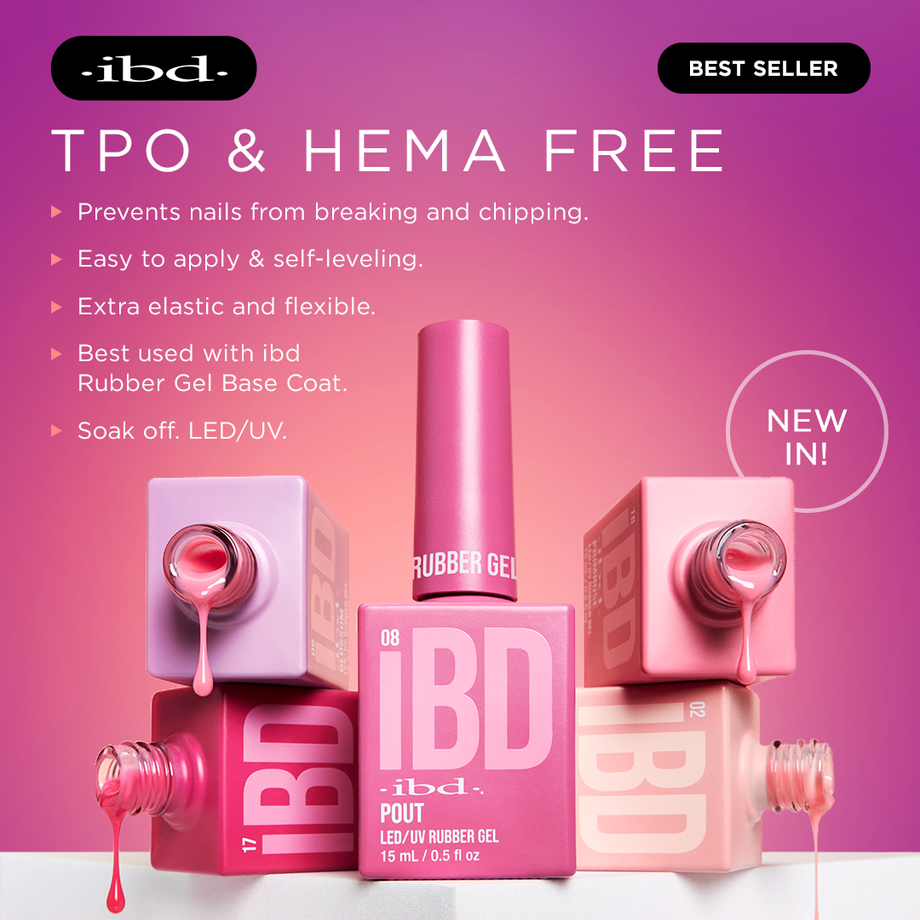 ibd Rubber Gel Pink Silk 15ml