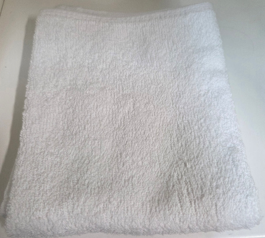 WHITE HAND/COMPRESS TOWEL SINGLE