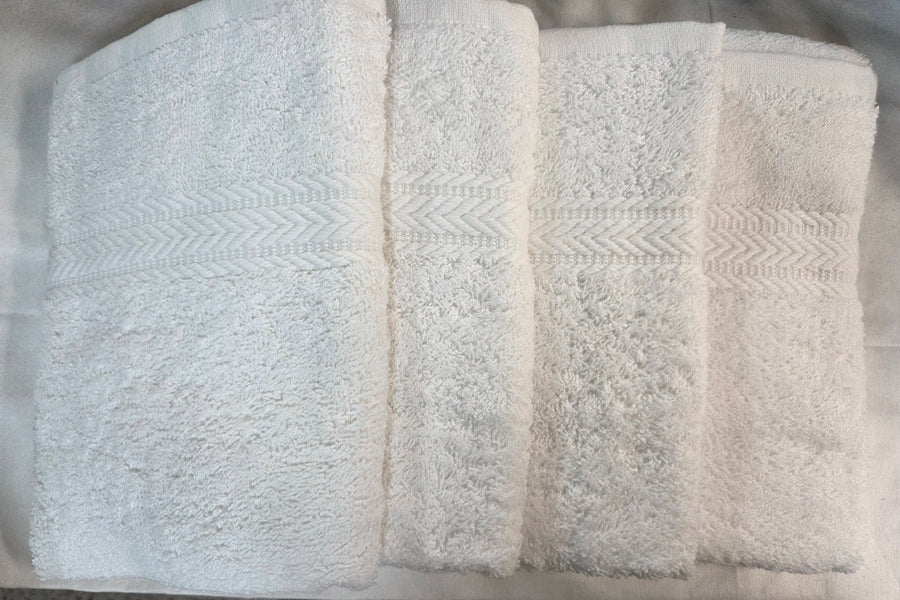 WHITE HAND/COMPRESS TOWEL 4 PACK
