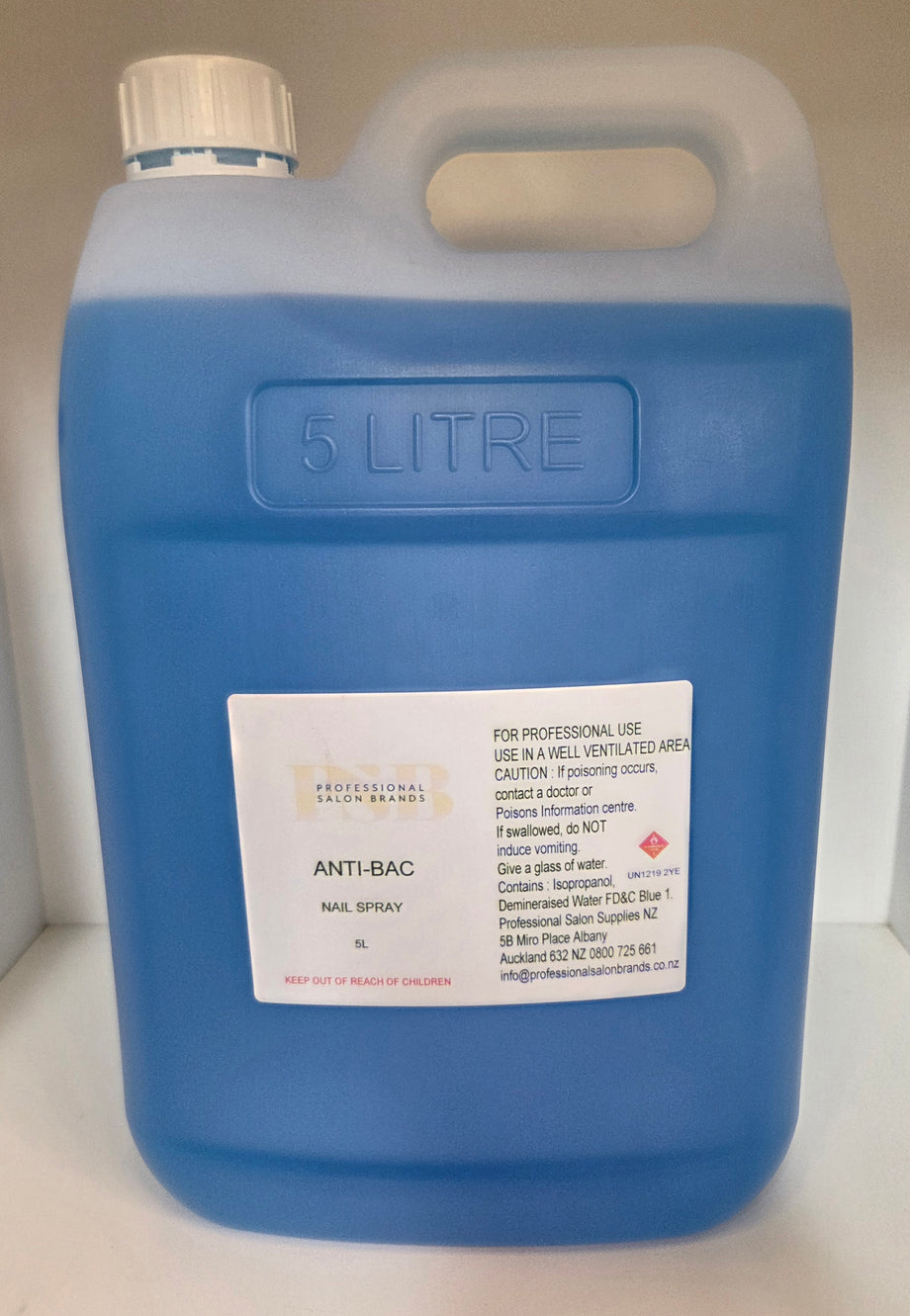Anti-Bac Nail Spray 5L