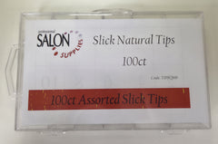 Salon Supplies SLICK NATURAL TIPS 100ct