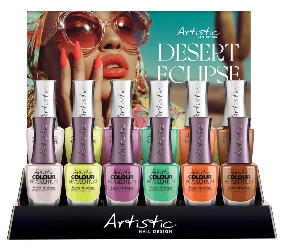 Artistic Nail Design Desert Eclipse Nail Kits 12 PC Mixed Display