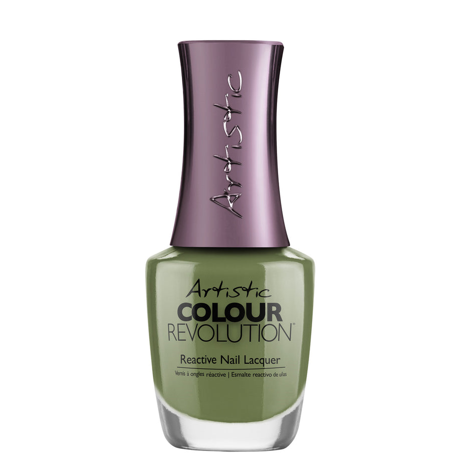 ARTISTIC NAIL LACQUER  - GROOVY DAYS AHEAD - MOSS GREEN CRÈME