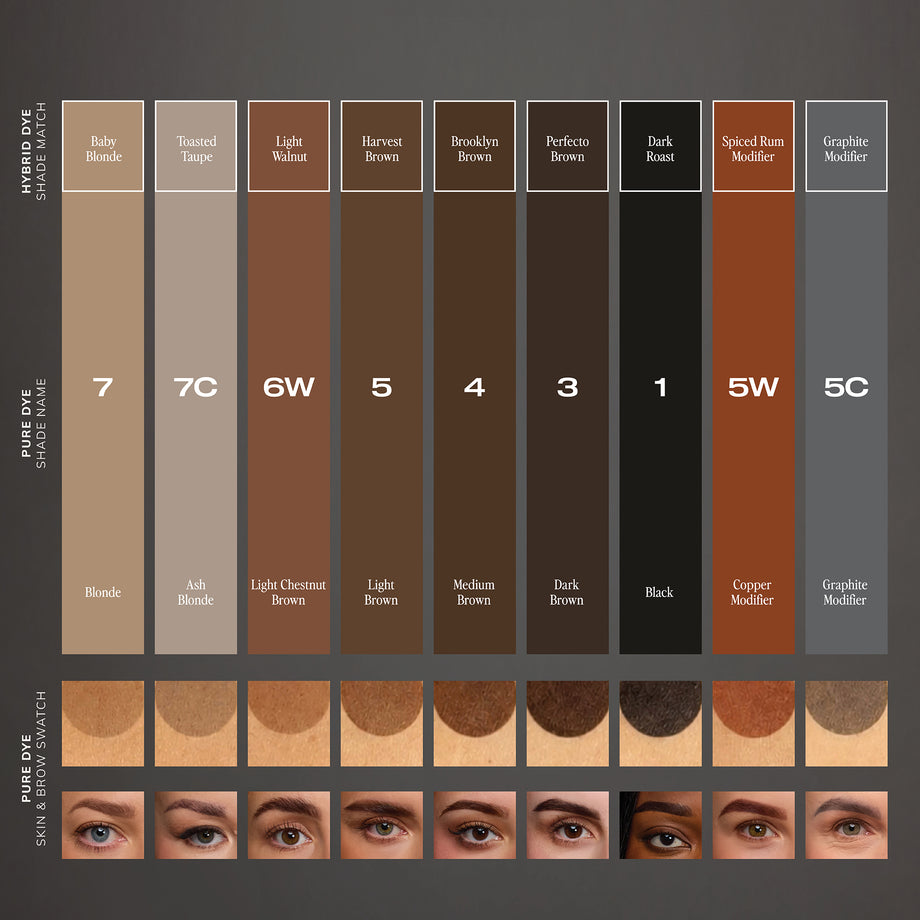 Brow Code Stain Pure Dye Professional Kit