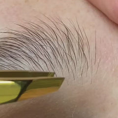 Brow Code Slant Precision Tweezer 100% Stainless Steel