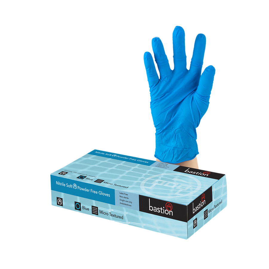 Nitrile Blue Gloves - Medium 100pk