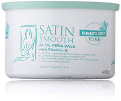 Satin Smooth Strip Wax Aloe Vera with Vitamin E 397g
