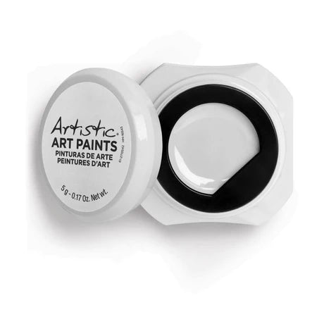 Artistic nail design nail art paints - white crème