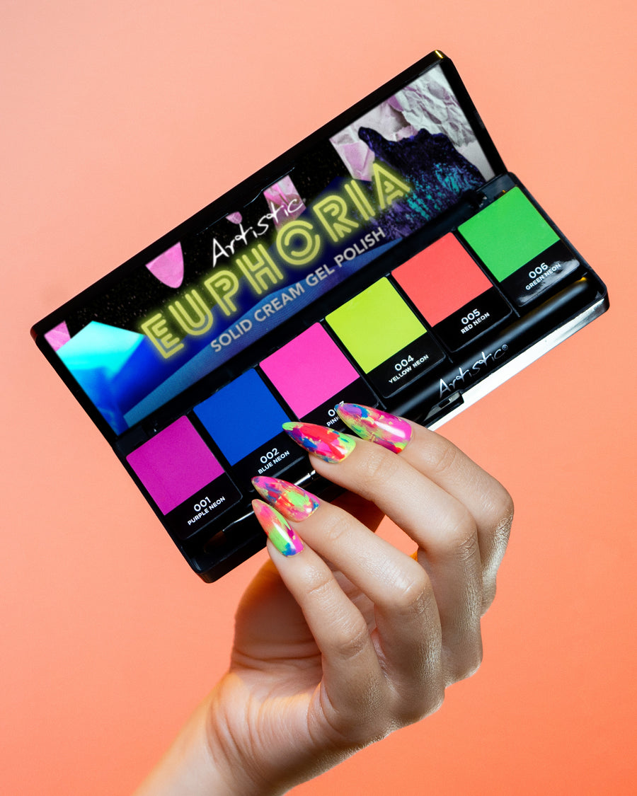 Artistic nail design 6 piece gel palette - Euphoria