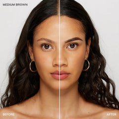 Brow Code PRO Gel Tint Before After Medium Brown 15ML