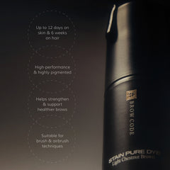 Brow Code Stain Pure Dye Ash Blonde 15ml (Buy 1, Get 1 Peroxide Crème Free)