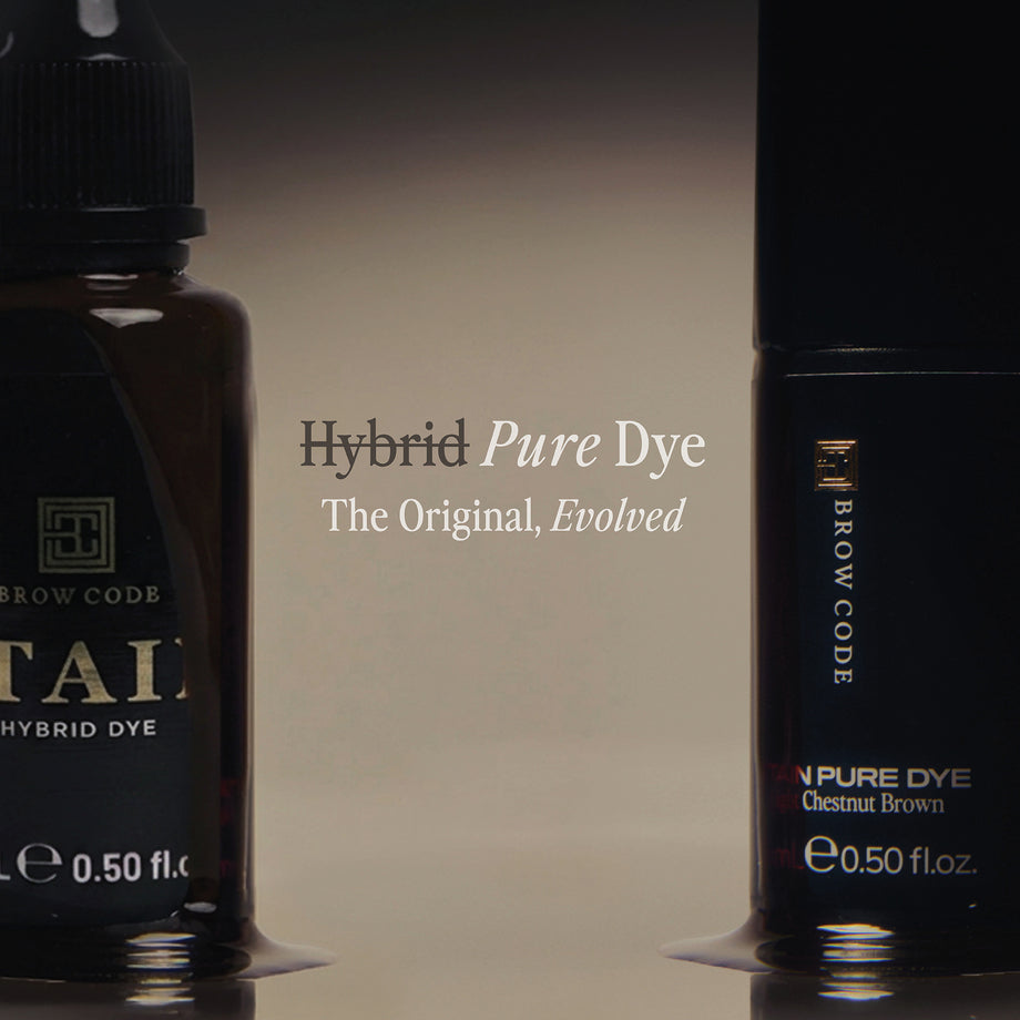 Brow Code Stain Pure Dye Light Brown 15ml (Buy 1, Get 1 Peroxide Crème Free)