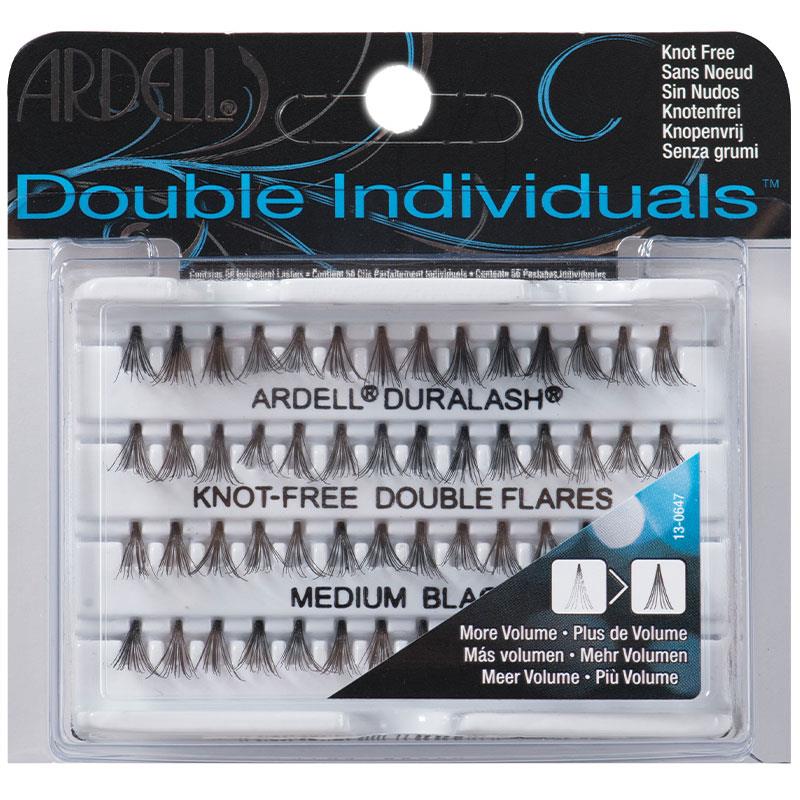 Ardell Lashes Double Individuals Knot-Free Double Flares - Long Black