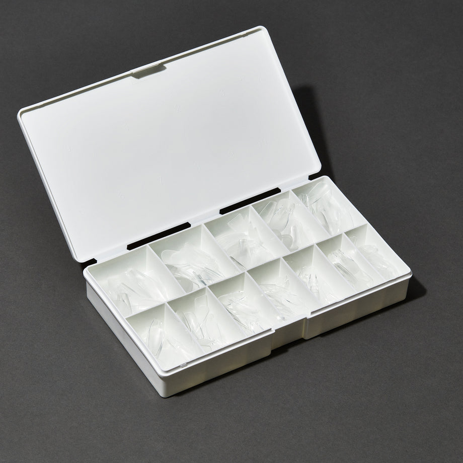 IBD Soft Gel Tips - Medium Stiletto 504 Tips / 12 Sizes
