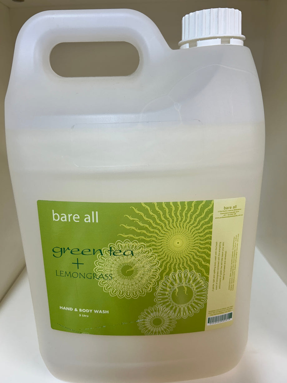 Green Tea and Lemongrass Hand and Body Wash 5L
