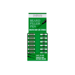 Clubman Beard Filler Pen Display 6pc Dark Brown, 6pc Black