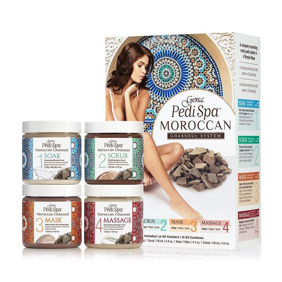 Gena Mani Pedi Intro Kit Moroccan Ghassoul 4x 118ml