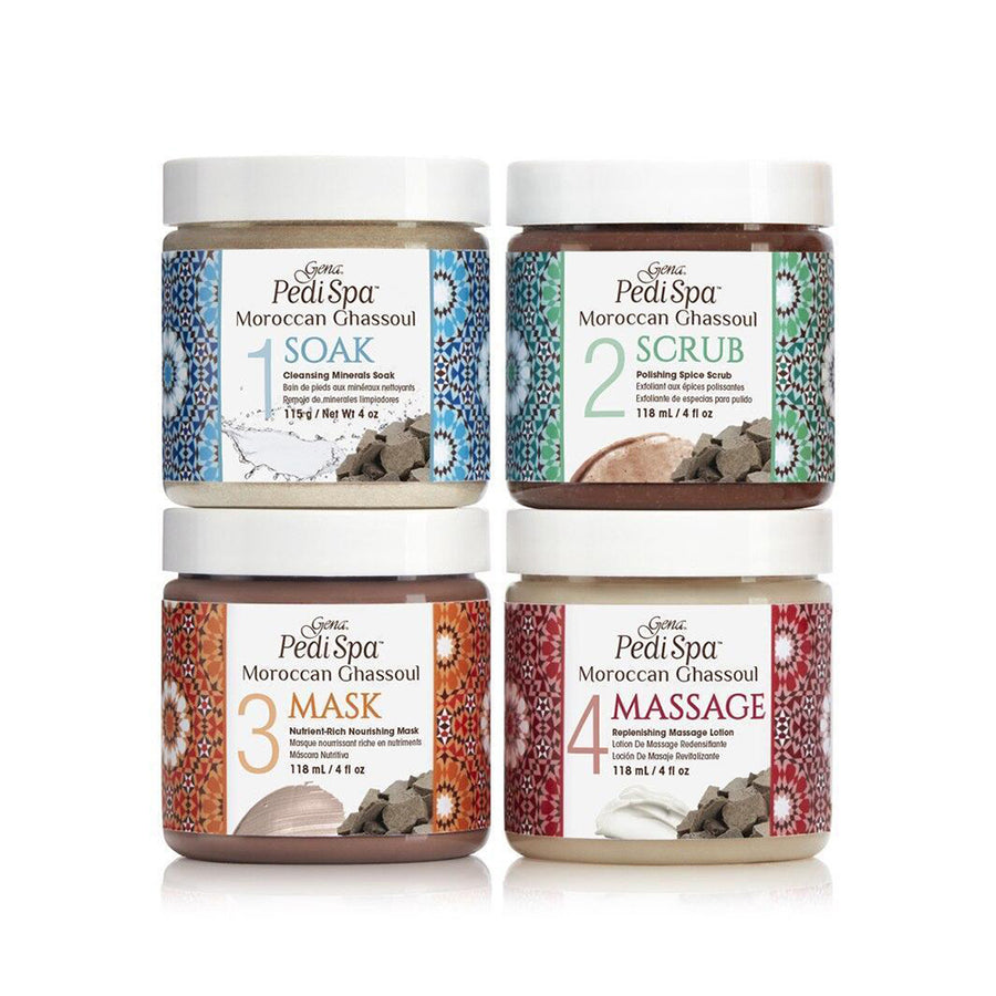 Gena Mani Pedi Intro Kit Moroccan Ghassoul 4x 118ml