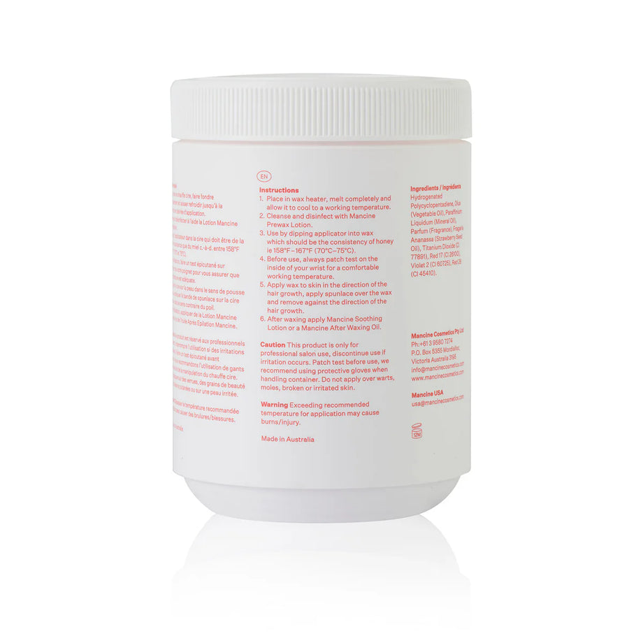 Mancine Professional Ultra Flexxx™ Strip Wax Brazilian Strawberry 800g