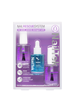 Nail Tek Nail Rescue For Weak Severely Damaged Nails 3pc Kit
