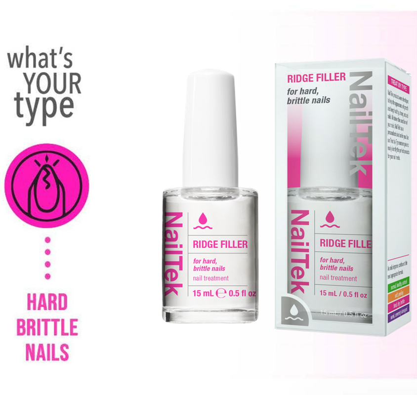 Nail Tek Ridge Filler For Hard Brittle Nails 15ml