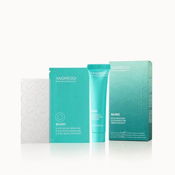 VAGHEGGI BALANCE SOS IMPERFECTIONS KIT - 40 PATCHES + 15ML