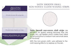Satin Smooth Waxing Strips Small Non-Woven Cloth 100 pack