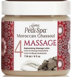 Gena Pedi Spa Moroccan Ghassoul Replenishing Massage Lotion 118ml