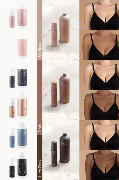 Vani-T Liquid Sun Express Spray Tan Solution Medium 1L (Chocolate Base)