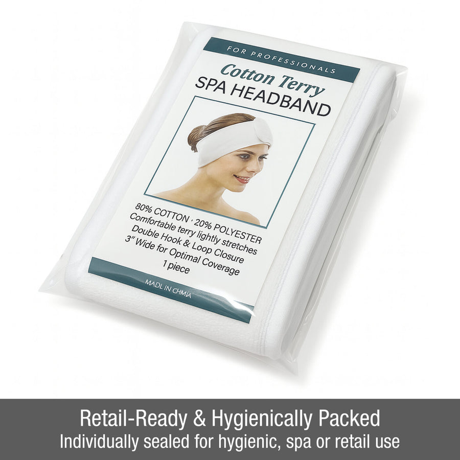 HEADBAND TOWELING WHITE