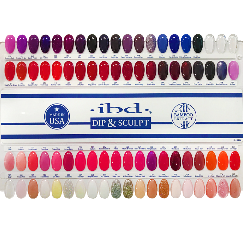 IBD DIP & SCULPT COLOUR PALETTE TOP 72