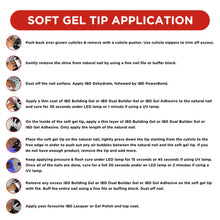 Load image into Gallery viewer, ibd Soft Gel Tips - Short Almond 504 Tips / 12 Sizes
