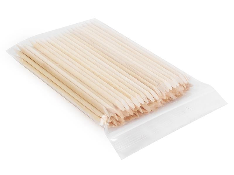 ORANGE WOOD STICKS - 100PK