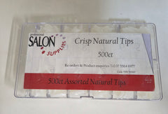 Salon Supplies Crisp Natural TIPS 500ct