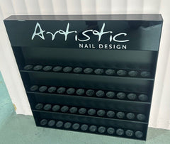 Artistic Nail Design 48pc Wall Rack Black