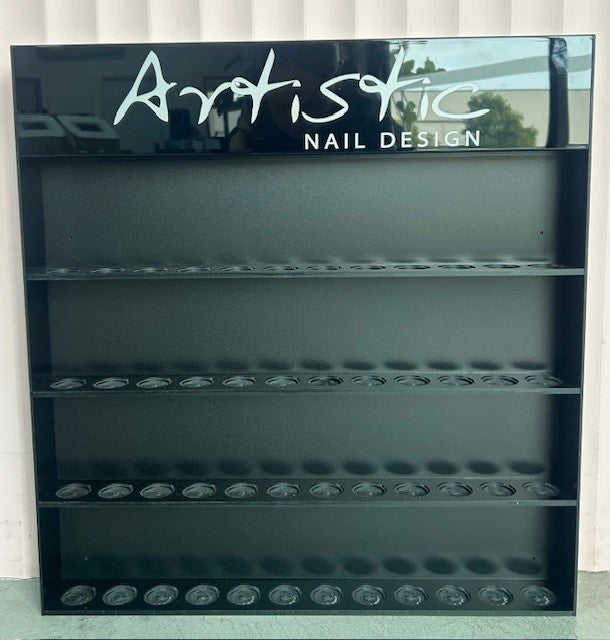 Artistic Nail Design 48pc Wall Rack Black
