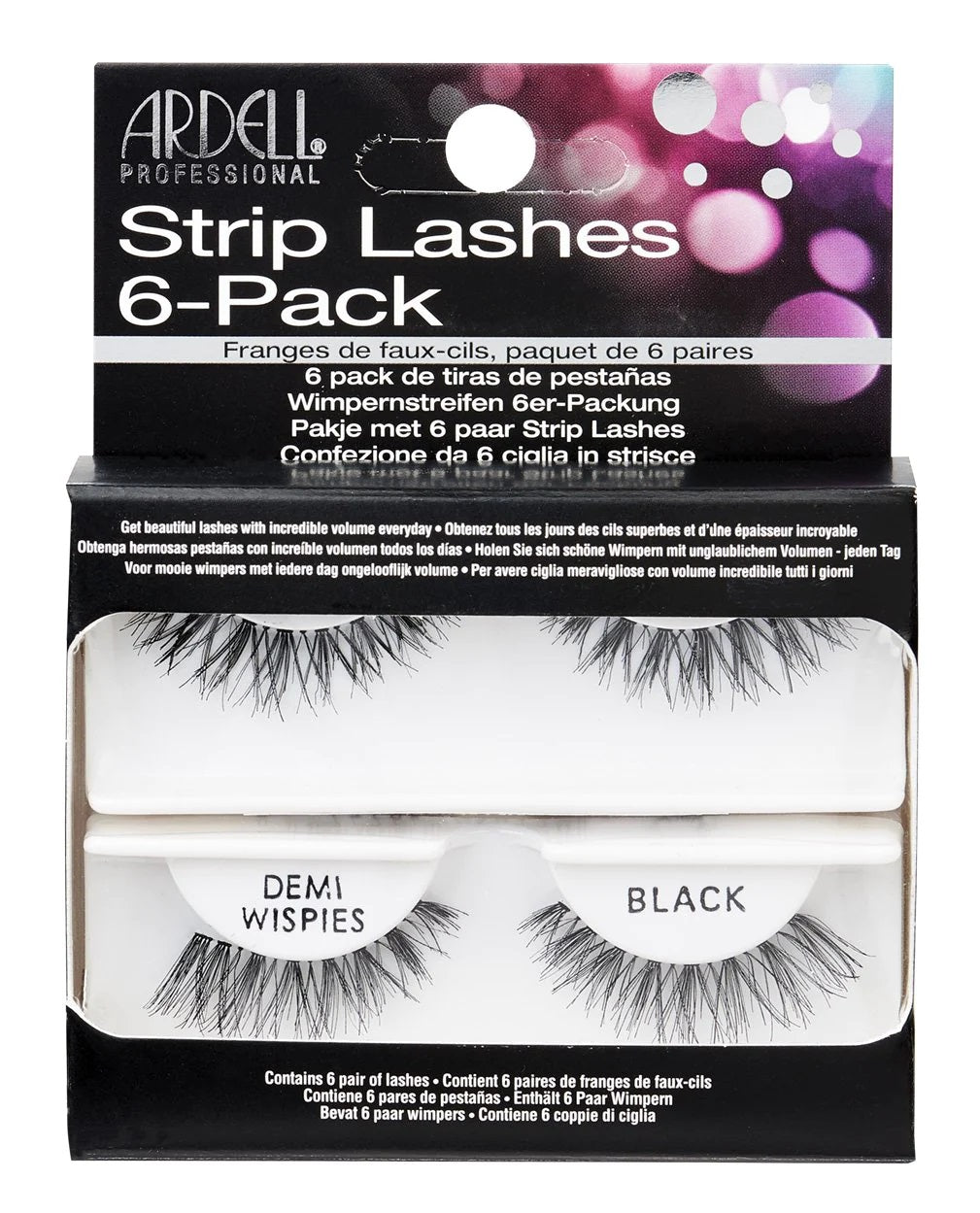 Ardell Lashes Invisibands Natural Demi Wispies Black 6pk