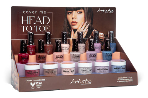 HEAD TO TOE COLOUR GLOSS COLOUR REVOLUTION 12PC DISPLAY