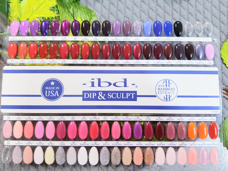 IBD DIP & SCULPT COLOUR PALETTE TOP 72