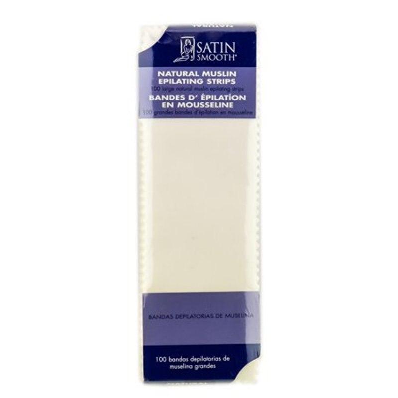 Satin Smooth Waxing Strips Large Muslin 100 pack