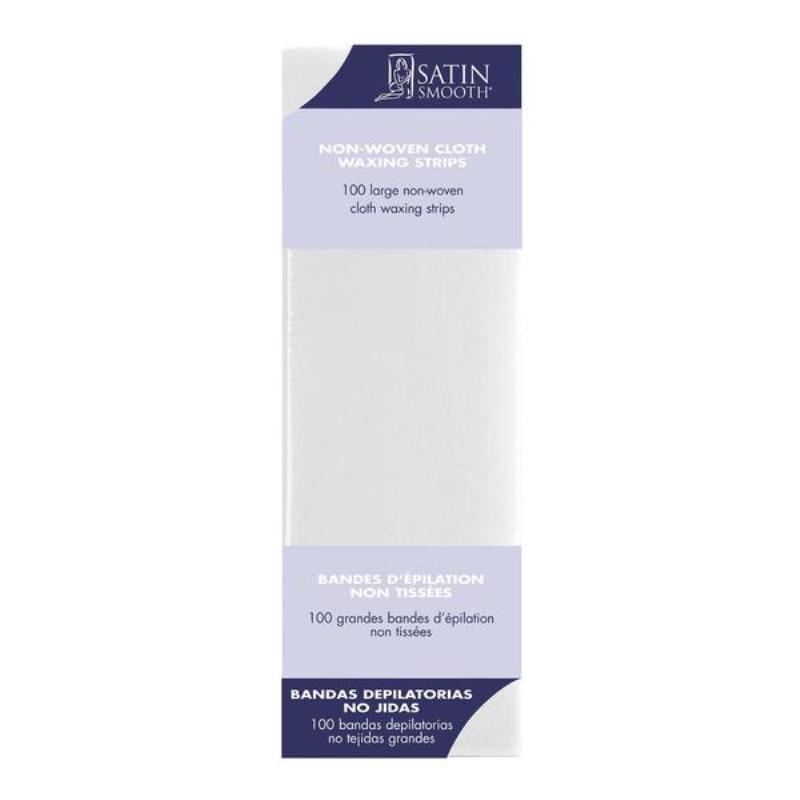 Satin Smooth Waxing Strips Large Non-Woven Cloth 100 pack