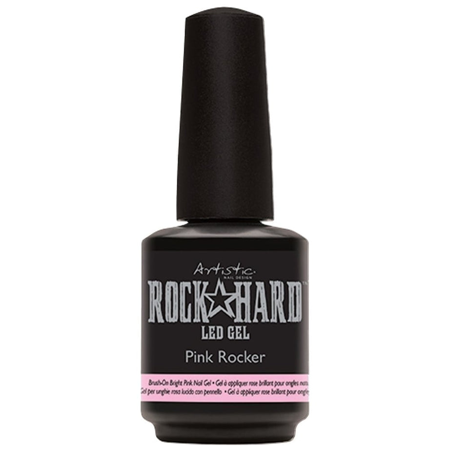 Rock Hard LED Gel - Pink Rocker- Brush On Bright Pink Gel