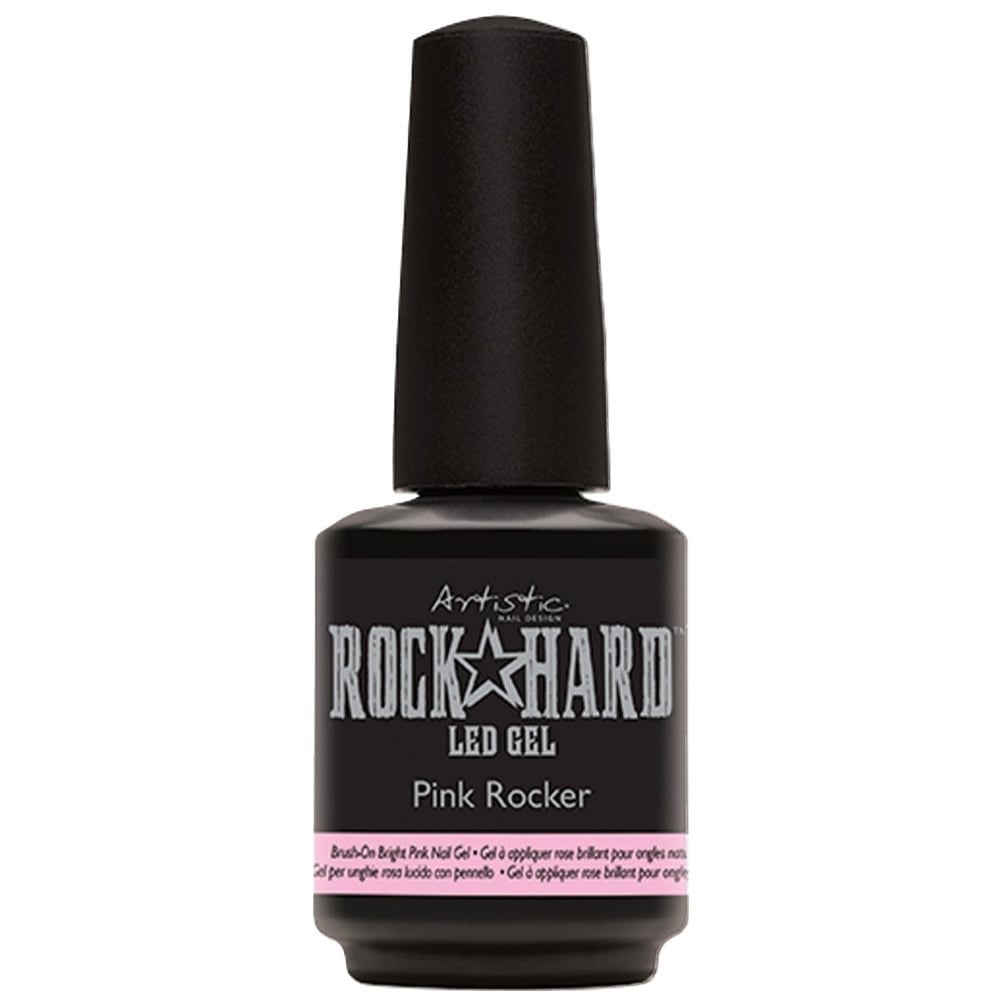 Rock Hard LED Gel - Pink Rocker- Brush On Bright Pink Gel