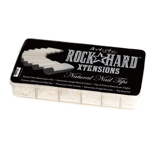 Artistic Rock Hard Xtentions Natural Nail Tips 500ct
