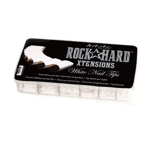Artistic Rock Hard Xtentions White Nail Tips 500ct