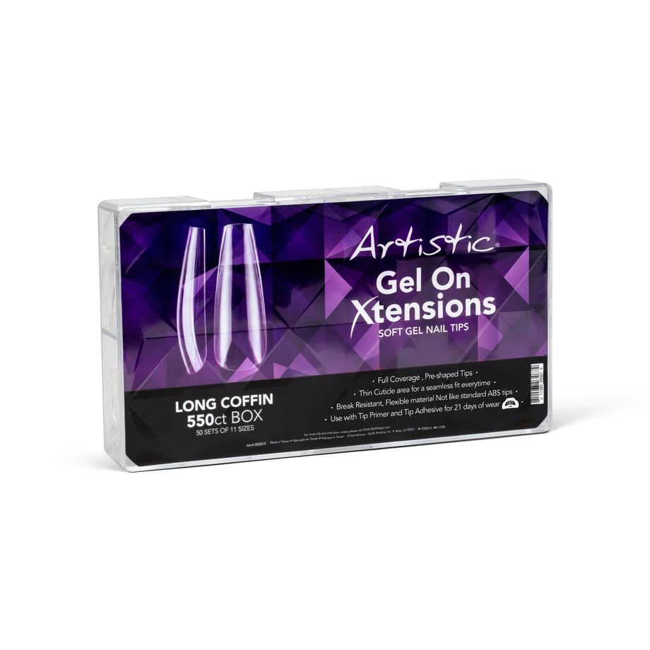 Artistic Gel On Xtensions Long Coffin 550CT