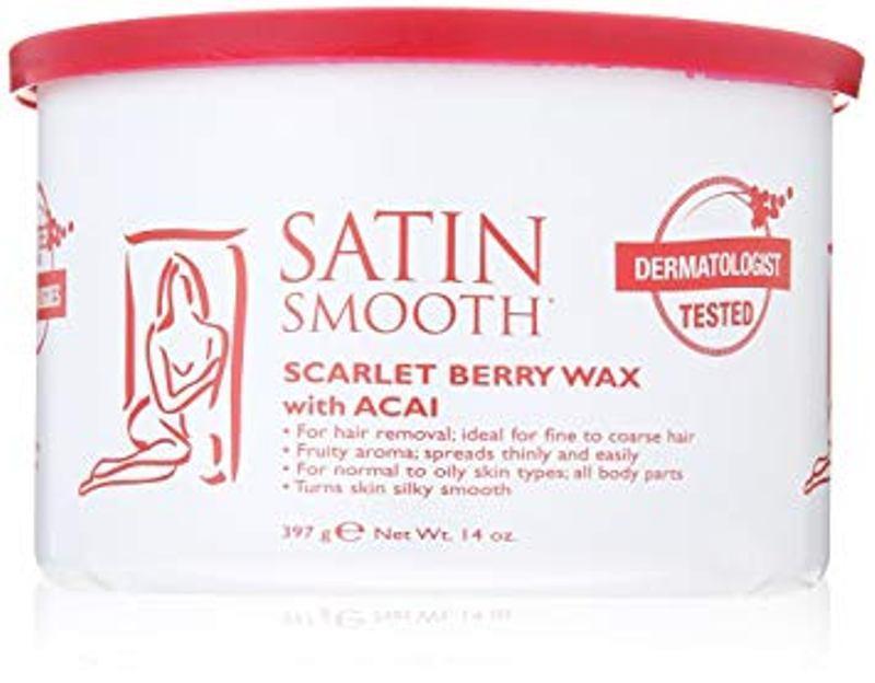 Satin Smooth Scarlett Berry Strip Wax with Acai 397g
