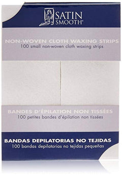 Satin Smooth Waxing Strips Small Non-Woven Cloth 100 pack