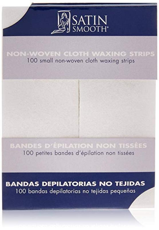 Satin Smooth Waxing Strips Small Non-Woven Cloth 100 pack